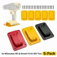 thumbnail image 2 of 5pcs Tool Holder Dock Wall Mount Storage Rack For Dewalt 14.4V/18V/20V For Milwaukee 18V Fixing Devices Drill Tools Holder, 2 of 7
