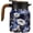 Blue flowers, variant on Vintage Floral Teapot with Infuser for Loose Tea, 1000ml Insulated Stainless Steel Tea Kettle, Thermal Carafe with Leak-Proof Lid, Hot/Cold Retention 6-12H (Blue flowers)