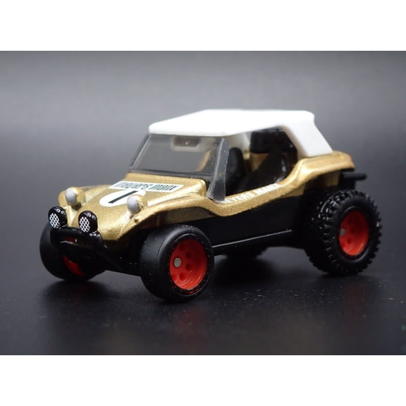 Open Box 1965-1971 VW VOLKSWAGEN MEYERS MANX BUGGY GOLD 1:64 SCALE DIECAST MODEL CAR