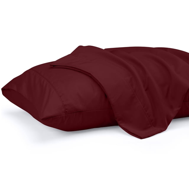 Pack de 2 fundas de almohada Utopia Bedding Queen, color burdeos, 50 x 75 cm