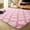Pink, variant on Homore Geometric Area Rugs for Bedroom Living Room Decor 4'x 6' White/Black
