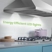 Comfee 36 Ductless/Ducted, Convertible, Pyramid Range Hood, Stainless Steel, CVP36W4AST
