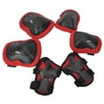 thumbnail image 3 of Conjunto de equipo de protección para patines de ruedas engrosados, rodilleras, coderas, guantes para adultos (rojo) YUNYI BRAND Deportes, 3 of 8