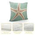 thumbnail image 4 of COMIO  Starfish Pillow Covers Summer Nautical Marine Cushion Cover Pillowcases Oecan Theme Coastal Throw Pillow Cover Outdoor Decor for Couch Sofa Bed, 4 of 5