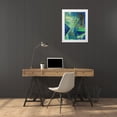 thumbnail image 3 of Combs, Joyce 19x24 White Modern Wood Framed Museum Art Print Titled - Geometric in Cool VII, 3 of 4