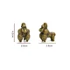 thumbnail image 1 of Estatua de gorila de latón clásico chino, adorno de escritorio de estudio antiguo, mesa de té, mascota, estatuilla de Animal de cobre puro sólido, decoración, 1 of 5