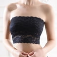 thumbnail image 2 of Eashery Women Plus Size Strapless Bra Bandeau Tube Top Stretchy Womens Underwear Cotton Black One Size, 2 of 5