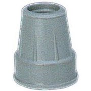 Carex Health Brands Replacement Cane Tips 3/4", Skid-resistant, Gray