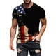 thumbnail image 1 of Playeras Deportivas De Verano Para Hombre, Moda Informal, Cuello Redondo, Impresión Digital 3D, Día De La Independencia, Camiseta De Manga Corta, 1 of 5