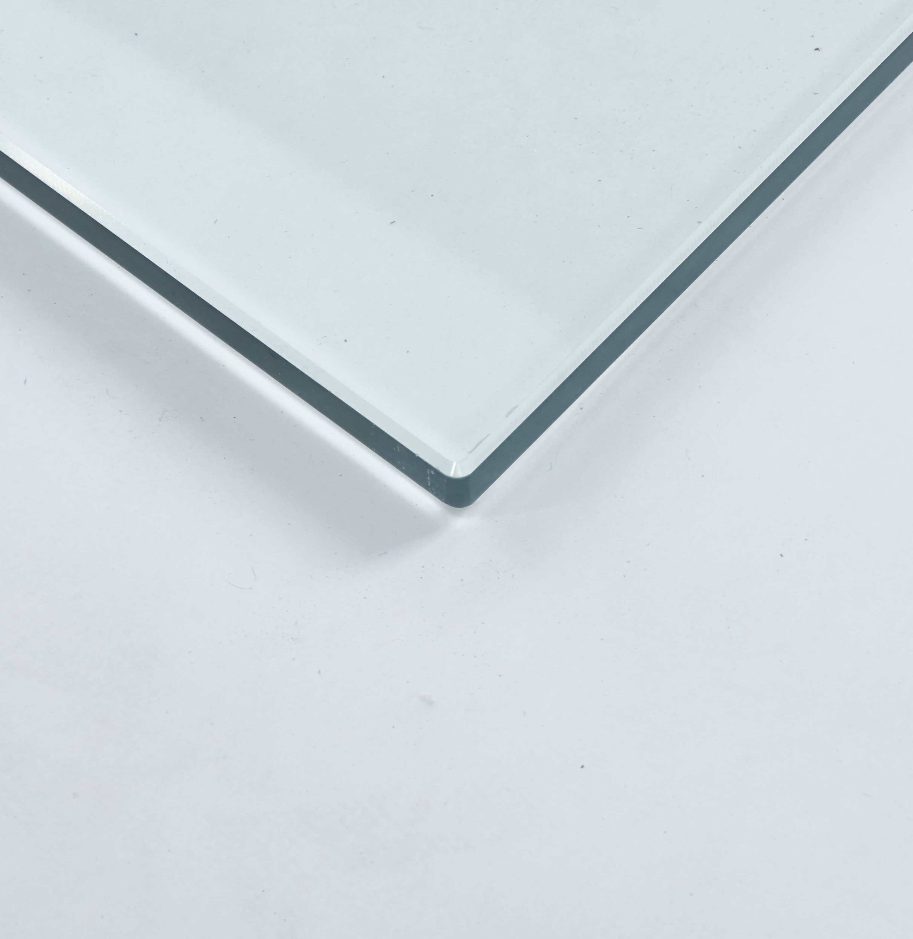 MAYEERTY 31.5in Square Tempered Glass Top for Dining Coffee Table, Clear