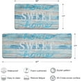 thumbnail image 2 of Sweet Home Kitchen Rug Set 2 Pieces, Cushioned Anti-Fatigue Kitchen Floor Mats Waterproof Easy to Clean Comfort Standing Kitchen Mat Set (Teal), 2 of 6