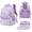 Purple, variant on JXKIKOZE 3 Pcs School Backpack for Teens,Laptop College Backpacks with Lunch Bag Bookbag Set Elementary Middle High Back to School Supplies