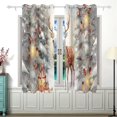 thumbnail image 2 of Christmas Trees Deer Snow Gifts Lambs Curtains Black Out 63 Inch Length Curtains for Sliding Glass Doors Bedroom Living Room 2 Panels Set, 2 of 5