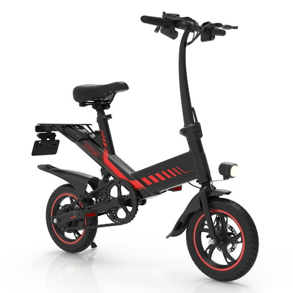 GOTRAX Y1D 12" Electric Bike for Kids, 25km/h, 350W Motor, 36V Removable Battery, Dual Suspension & Disc Brake, Black