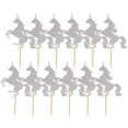 thumbnail image 1 of Paquete de 12 palillos para cupcakes, ideales para decorar fiestas. Plata, 1 of 9