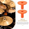 thumbnail image 3 of HEANUJJ 10pcs Cymbal Stand Sleeve for Positioning Height Maintenance Orange, 3 of 6