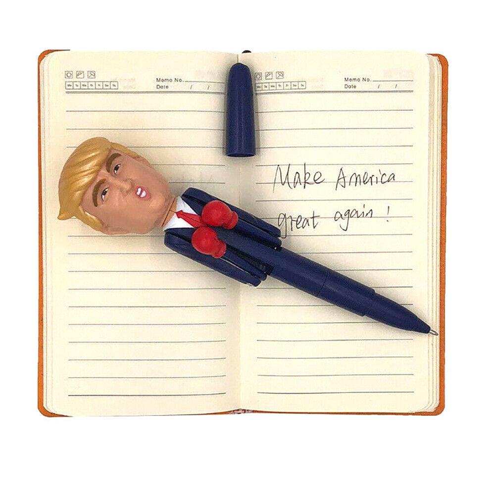 Donald Trump Talking & Boxing Pen 8 Different Funny Sayings Punching Arms Gift