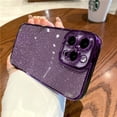 thumbnail image 1 of Funda de silicona con purpurina ostentosa chapada en cuadrado de lujo para iPhone 14 13 12 Mini 11 Pro Max X XR XS 7 8 Plus SE2022, funda suave con lentejuelas Deng Xun unisex, 1 of 2