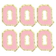 thumbnail image 1 of Parches de Letras de Chenille Uxcell 3.1" Alfabeto Q Parche Bordado para Ropa (Rosa, Paquete de 6), 1 of 6