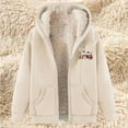 thumbnail image 2 of SELONE Christmas Womens Zip up Sweatshirt Active Santa Claus Fleece Jacket Long Sleeve Tops with Pocket Loose Hoodies, 2 of 3