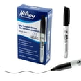 thumbnail image 1 of Hilroy Permanent Markers, Permanent Marker, Low Odour Ink, Ultra Fine Point, Black, 12 Pack, 1 of 6