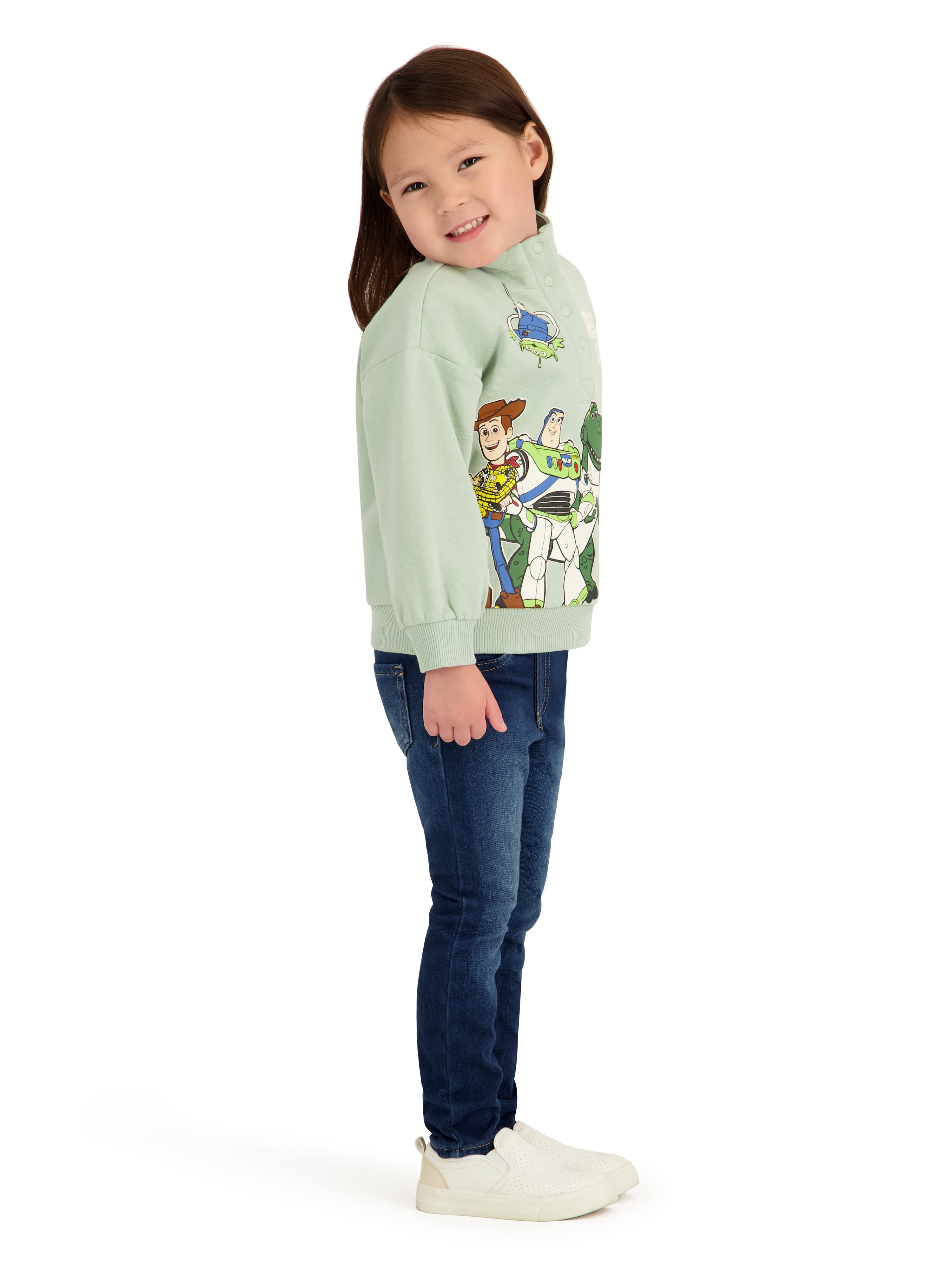Toy Story Toddler Girl Quarter Snap Pullover, Sizes 12 Months-5T