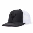 thumbnail image 6 of Black Deer Antler Embroidered Color Block Trucker Hat Unisex Adjustable Cotton Breathable Fashion Cap for Travel Daily Wear, 6 of 10
