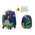 thumbnail image 6 of 2Pcs Kids Carry On Luggage Set, Backpack & Rolling Suitcase for Travel, Giraffe, 6 of 7