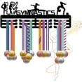 thumbnail image 7 of Gymnastics Medal Holder Medal Hanger Display Rack Sports Metal Hanging Athlete Awards Iron Wall Mount Decor Over 60 Medals for Women's Gymnastics Competition Ribbon Medals 15.7x5.9Inch 1set, 7 of 7