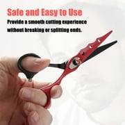 Vocoste Professional Hair Cutting Shears 6.5inch Steel Razor Edge Barber Scissors Red