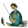 thumbnail image 1 of Figura Hodao con tortugas marinas pescando, color azul, 12 x 8 x 13 cm, 1 of 6