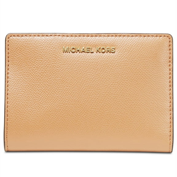 Michael Kors Women's Small Crossgrain Leather Card Case Wallet (Butternut Multi)
