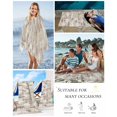 thumbnail image 5 of Abstract Brown Beach Towels Oversized Super Absorbent, Retro Country Rustic Street Oil Paint Art Lightweight Bath Towel Quick Dry Sets For Bathroom/Pool/Rv Camping/Beach Play/Gym Room/Picnic 23"x47", 5 of 8