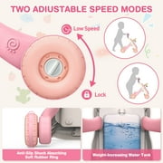 XUEYU Toddler Learning Table Infant Musical Learning Walker with Rolling, Pink Baby Activity Center, Learn to Walk Sit to Stand, 1 Count