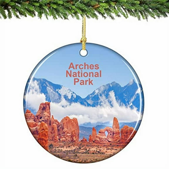 Arches National Park Christmas Ornament Porcelain 2.75 Inches