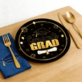 thumbnail image 4 of DAZLUTE Graduation Decorations Class of 2025 Graduation Party Decorations Disposable for 24 Guest Tableware Set Include Plates, Cups, Banner with Congrats Grad Party Supplies , Black and Gold, 4 of 6