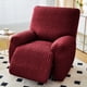 thumbnail image 1 of Nvzi Funda de sofá Fundas de sofá 1 plaza Funda de sillón reclinable de color rojo oscuro para sofá de sala de estar Fácil de instalar Lavable Protector de sofá para muebles, 1 of 4