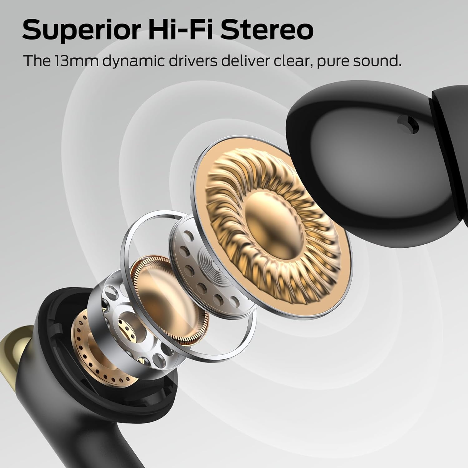 Monster Wireless Earbuds， Bluetooth 6.0 Stereo Headphones with Noise-Cancelling Mic and LED Display, Built-in Mic for Clear Calls, Waterproof Design for Sports
