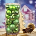 thumbnail image 5 of HCBY 24Pcs Christmas Ball Ornaments, Christmas Tree Decoration Baubles Ornaments, Shatterproof Balls for Xmas Hanging Festive Holiday Home Decor(Green,2.36"), 5 of 6