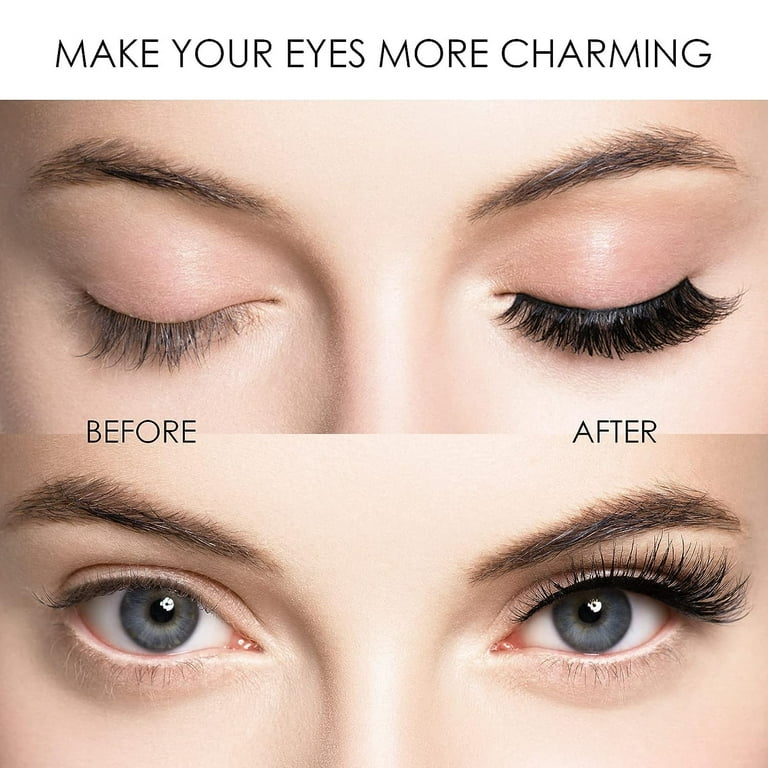 Magnetic Eyelashes, Natural Look False Lashes without Eyeliner, Light Weight and Waterproof Magnetic Eyelashes No Glue