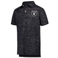 thumbnail image 2 of Youth Wes & Willy Black Las Vegas Raiders Cloudy Yarn Polo, 2 of 3