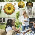 thumbnail image 4 of WREESH Simulation Leaf Bee SunflowerWreath Artificial Garland Hanging Pendants Wedding, 4 of 9