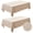 Beige, variant on Ottowood Faux Linen Rectangle Tablecloths 54 x 78 Inch, Beige - 2 Pack Neutral Wrinkle-Proof Table Cover for Dining, Farmhouse, Outdoor Picnic, Camping