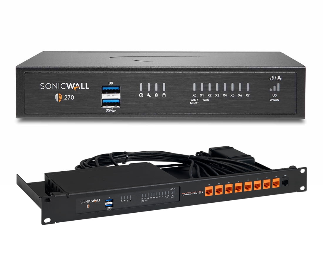 SonicWall TZ270 Network Security Appliance with a RACKMOUNT.IT