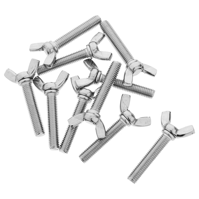 CRAFTHROU 10Ud Tornillos De Mano De Plata Para Reparaciones Y Armado