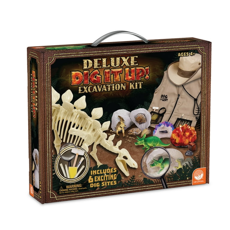 MindWare Dig it Up! Deluxe Excavation Kit, Includes Excavation