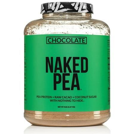 Chocolate Naked Pea Protein - Pea Protein Isolate from North American Farms - 5lb Bulk, Plant Based, Vegetarian & Vegan Protein. Easy to Digest, Non-GMO, Gluten Free, Lactose Free, Soy Free