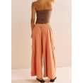 thumbnail image 2 of Women's Summer Wide Leg Palazzo Pants - High Waist, Striped, Flowy & Comfy with Pockets - Casual Beach, Lounge, Travel Outfit, 2 of 5