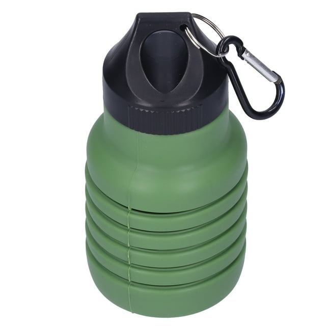 Taza de agua de silicona, botella de agua plegable de 500 ml Botella de agua de silicona Botella de agua plegable Muy versátil