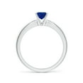 thumbnail image 2 of Angara Natural 0.85 Ct. Blue Sapphire Solitaire Ring in Sterling Silver for Women (Ring Size: 5), 2 of 8
